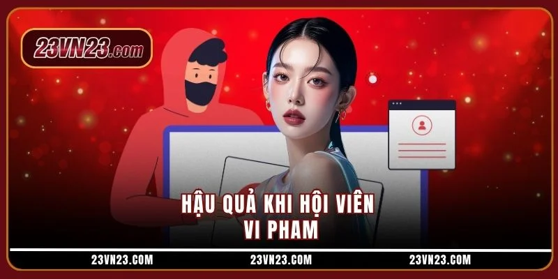 Hậu quả khi hội viên vi pham